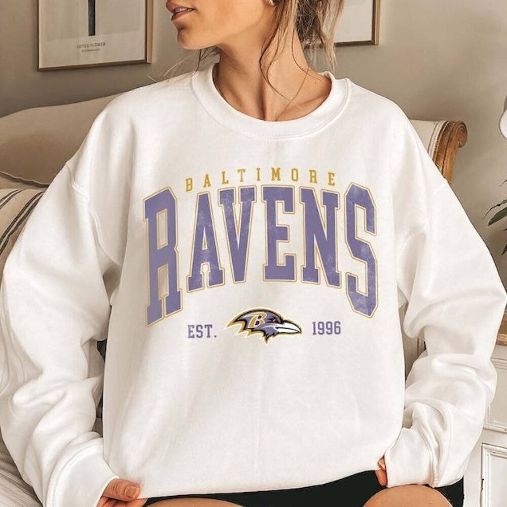Baltimore Football Sweatshirt Retro NFL Crewneck Classic Fan Gift